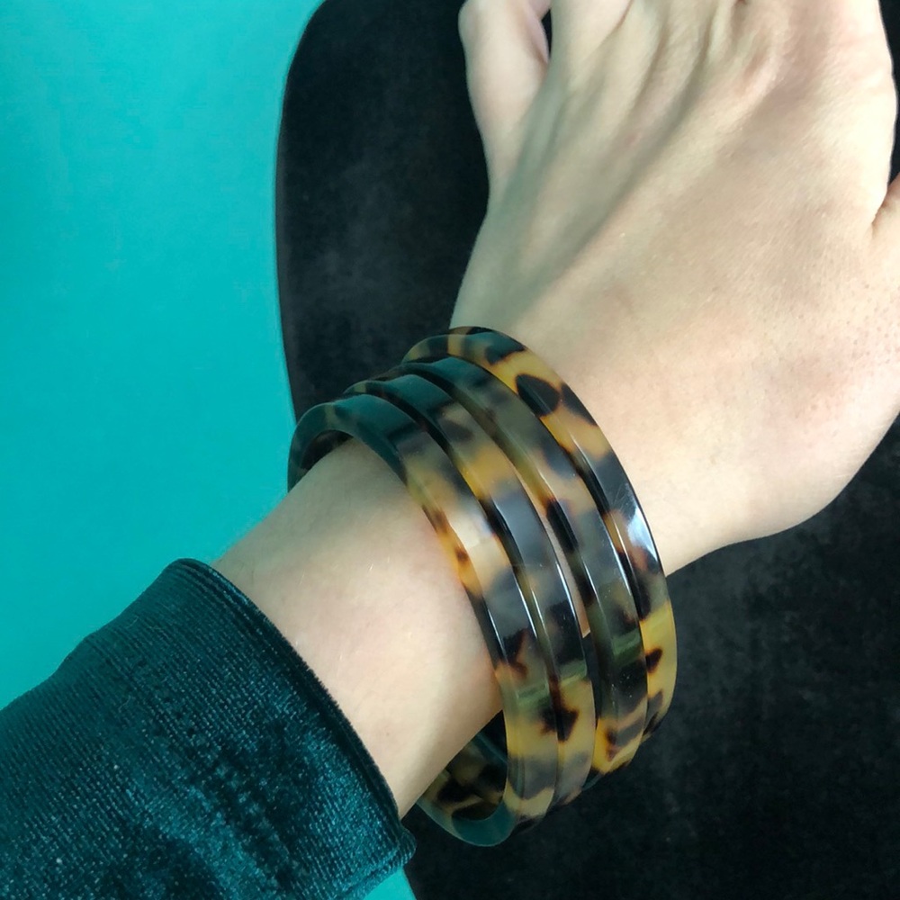 J Crew Tortoise shell bracelets